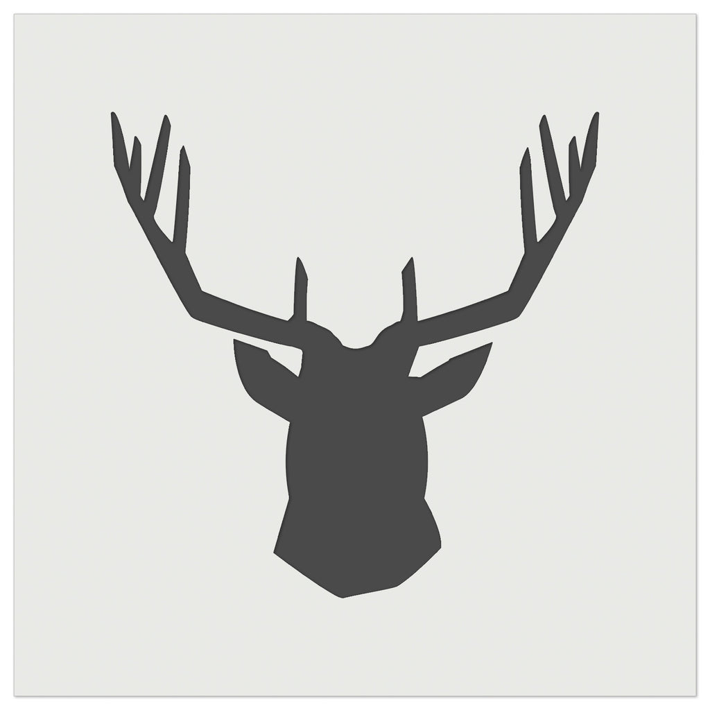 Deer Stag Head Solid Wall Cookie DIY Craft Reusable Stencil