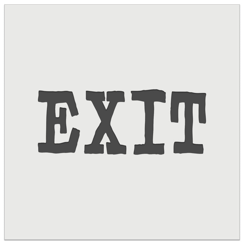 Exit Fun Text Wall Cookie DIY Craft Reusable Stencil