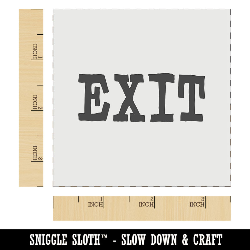 Exit Fun Text Wall Cookie DIY Craft Reusable Stencil