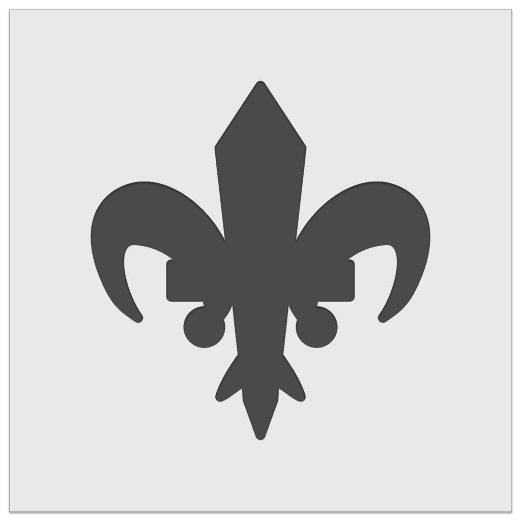 Fleur De Lis French Mardi Gras Solid Wall Cookie DIY Craft Reusable Stencil