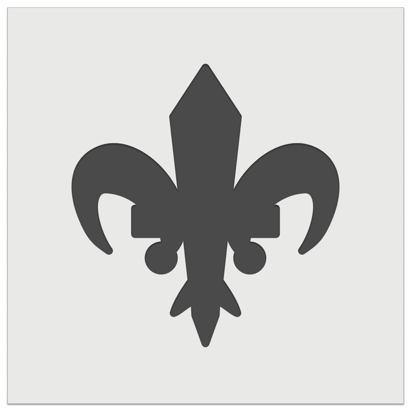 Fleur De Lis French Mardi Gras Solid Wall Cookie DIY Craft Reusable Stencil