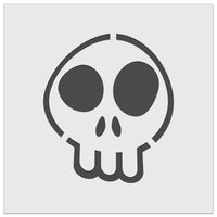 Fun Skull Wall Cookie DIY Craft Reusable Stencil