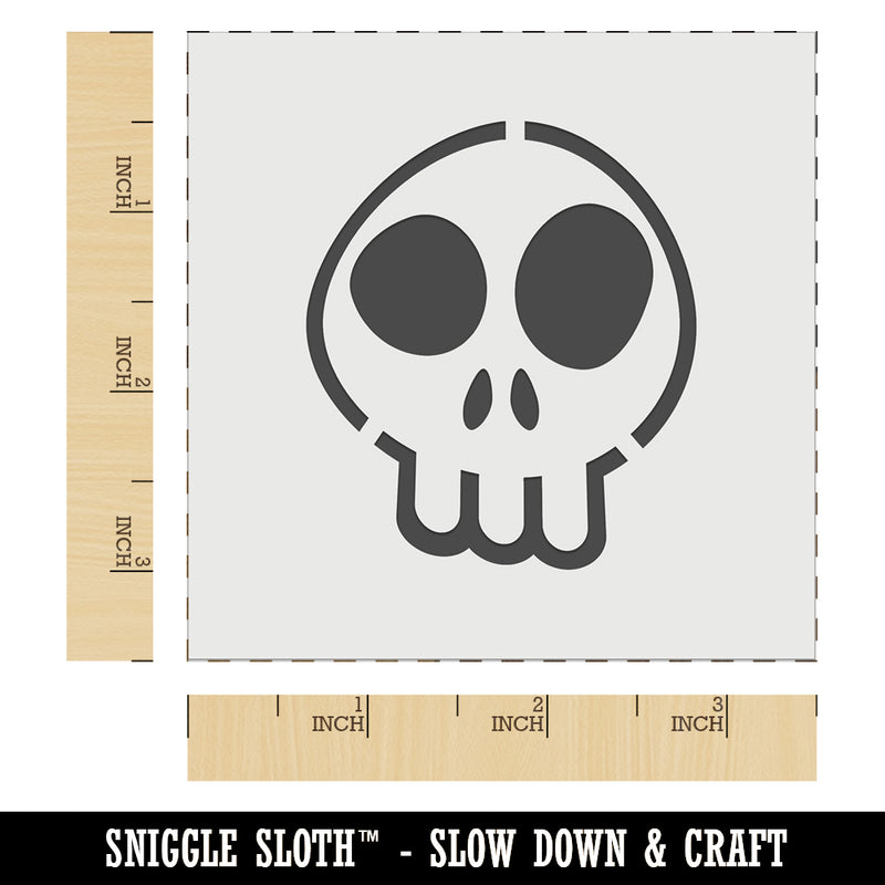 Fun Skull Wall Cookie DIY Craft Reusable Stencil