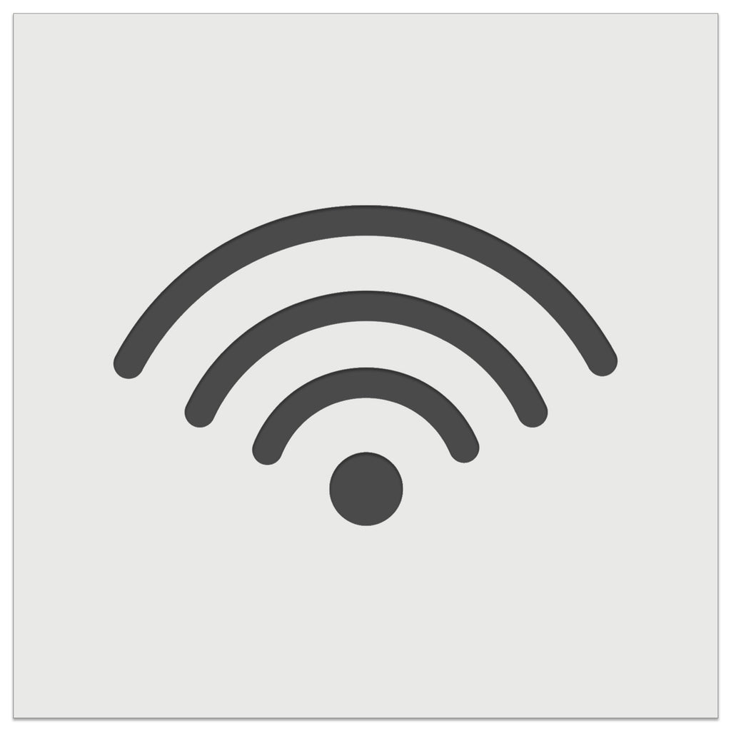 Internet Wifi Symbol Wall Cookie DIY Craft Reusable Stencil