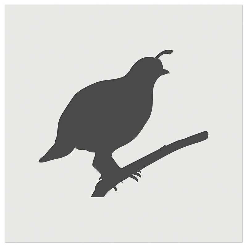 Quail Bird Solid Wall Cookie DIY Craft Reusable Stencil