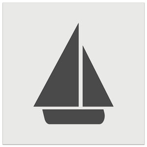 Sail Boat Sailing Icon Wall Cookie DIY Craft Reusable Stencil