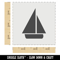 Sail Boat Sailing Icon Wall Cookie DIY Craft Reusable Stencil