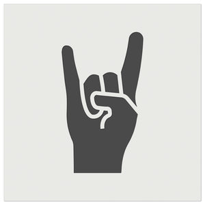 Sign of the Horns Rock and Roll Hand Gesture Wall Cookie DIY Craft Reusable Stencil