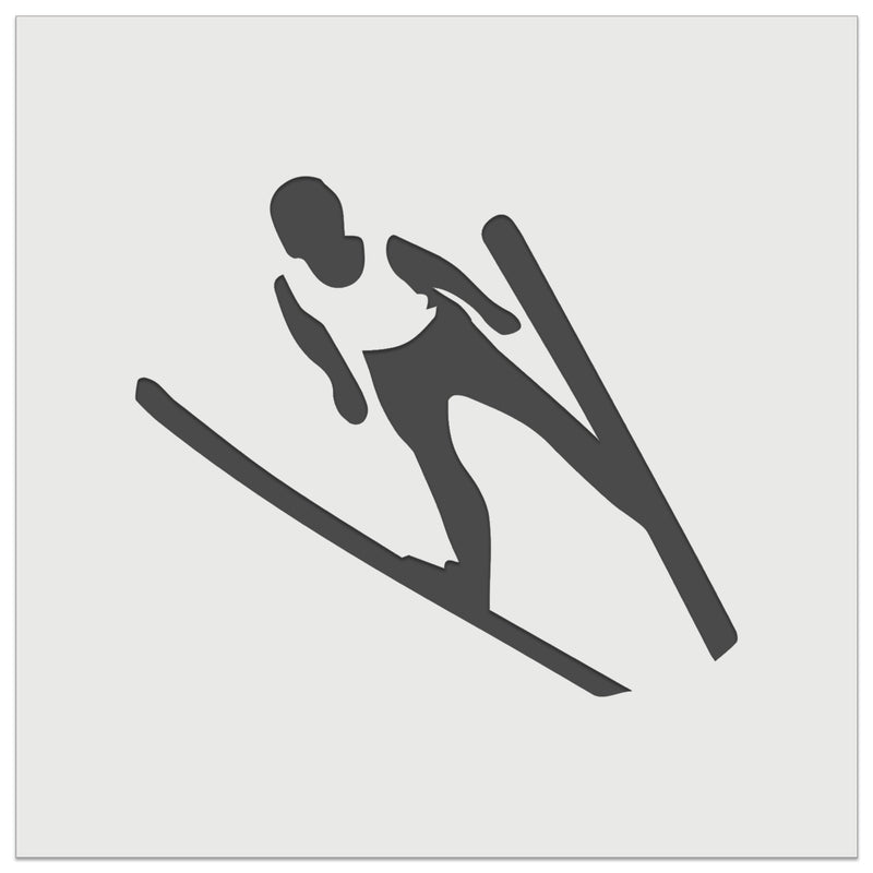 Ski Jumping Jumper Wall Cookie DIY Craft Reusable Stencil