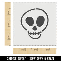 Skull Doodle Wall Cookie DIY Craft Reusable Stencil