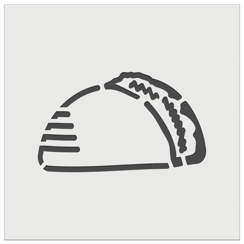 Taco Doodle Wall Cookie DIY Craft Reusable Stencil