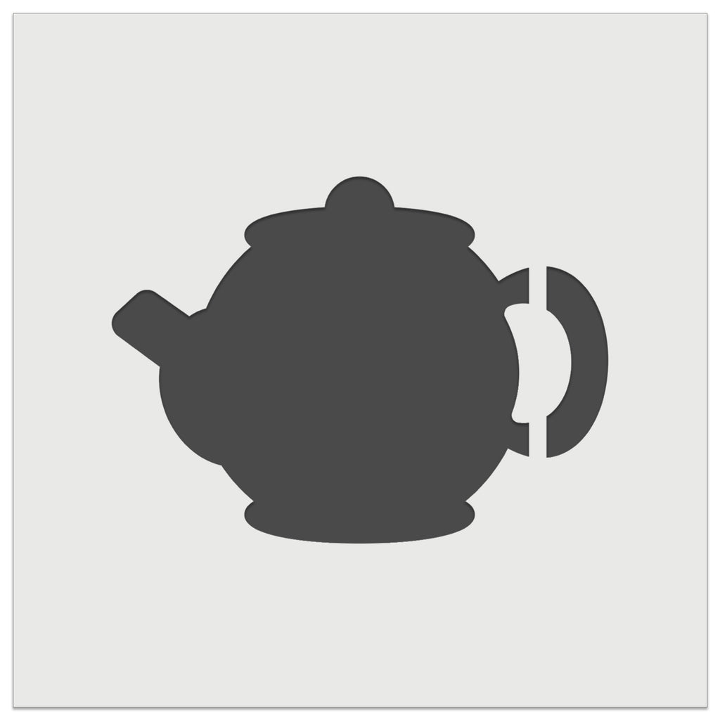 Teapot Kettle Solid Wall Cookie DIY Craft Reusable Stencil