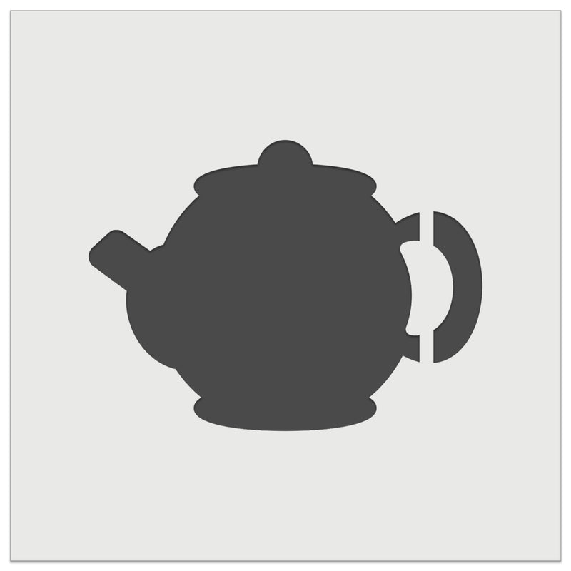 Teapot Kettle Solid Wall Cookie DIY Craft Reusable Stencil