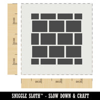 Brick Wall Rectangle Pattern Background Wall Cookie DIY Craft Reusable Stencil