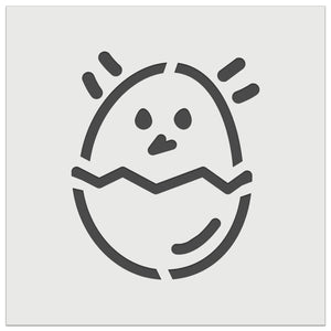 Chicken Hatching in Egg Doodle Wall Cookie DIY Craft Reusable Stencil