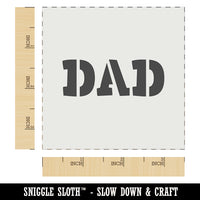 Dad Fun Text Wall Cookie DIY Craft Reusable Stencil