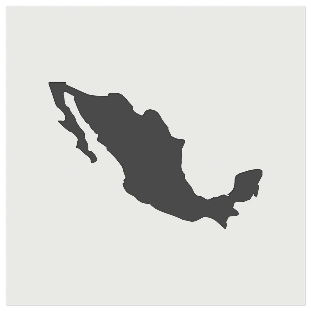 Mexico Country Solid Wall Cookie DIY Craft Reusable Stencil