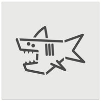 Shark Doodle Wall Cookie DIY Craft Reusable Stencil