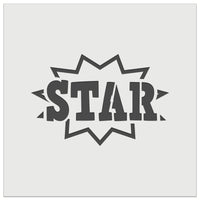 Star Burst Fun Text Teacher School Wall Cookie DIY Craft Reusable Stencil