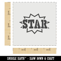 Star Burst Fun Text Teacher School Wall Cookie DIY Craft Reusable Stencil