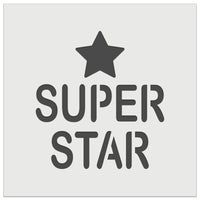 Super Star Fun Text Teacher School Wall Cookie DIY Craft Reusable Stencil