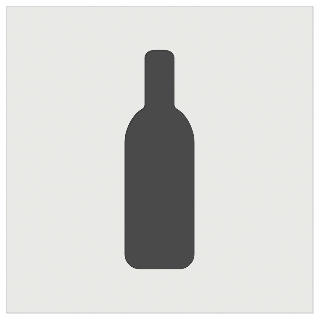 Wine Bottle Solid Wall Cookie DIY Craft Reusable Stencil