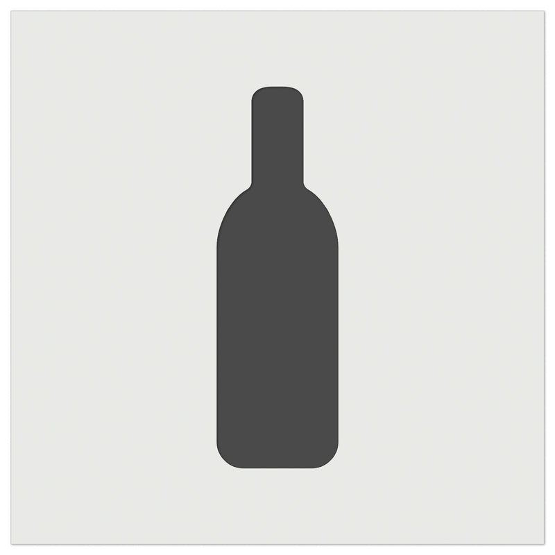 Wine Bottle Solid Wall Cookie DIY Craft Reusable Stencil