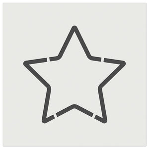 Star Shape Excellent Outline Wall Cookie DIY Craft Reusable Stencil