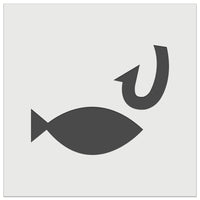 Fish and Hook Fishing Wall Cookie DIY Craft Reusable Stencil