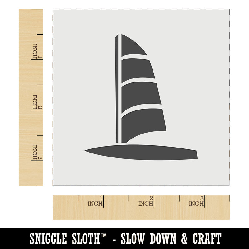 Windsurfing Doodle Wall Cookie DIY Craft Reusable Stencil