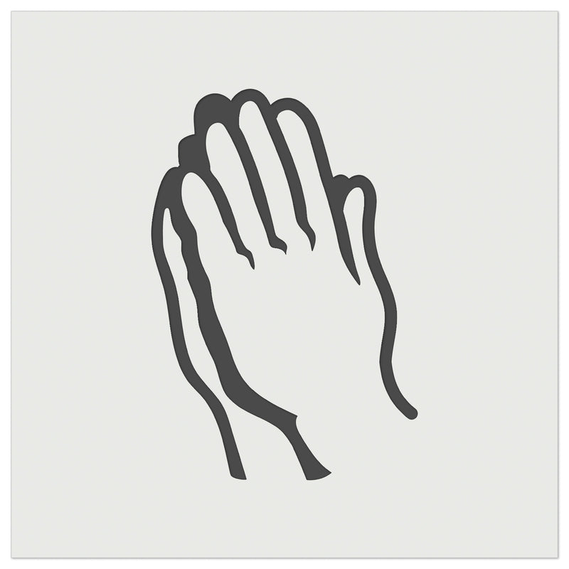 Praying Hands Wall Cookie DIY Craft Reusable Stencil