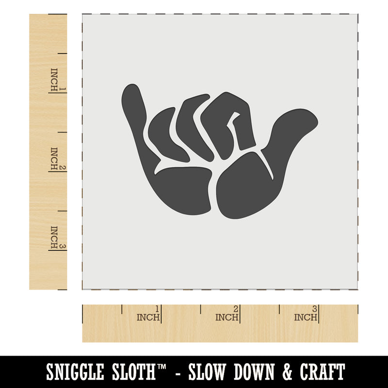 Shaka Hang Loose Surfer Sign Wall Cookie DIY Craft Reusable Stencil