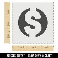 Dollar Sign Money in Circle Wall Cookie DIY Craft Reusable Stencil