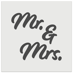 Mr. and Mrs. Married Couple Wedding Anniversary Wall Cookie DIY Craft Reusable Stencil