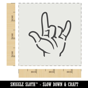 I Love You Hand Sign Language Wall Cookie DIY Craft Reusable Stencil
