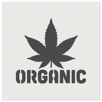 Organic Marijuana Leaf Pot Weed Hemp Wall Cookie DIY Craft Reusable Stencil