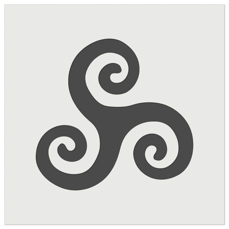 Triskele Triskelion Triple Spiral Celtic Symbol Wall Cookie DIY Craft Reusable Stencil