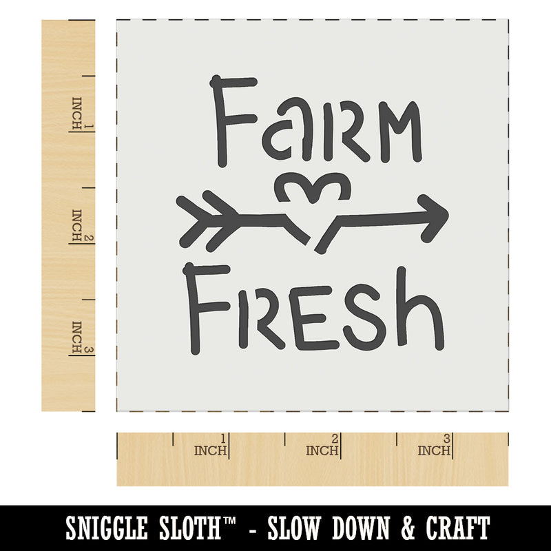 Farm Fresh Arrow Heart Wall Cookie DIY Craft Reusable Stencil