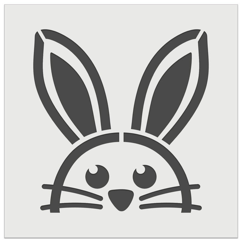 Peeking Bunny Rabbit Wall Cookie DIY Craft Reusable Stencil