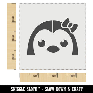 Peeking Penguin Wall Cookie DIY Craft Reusable Stencil