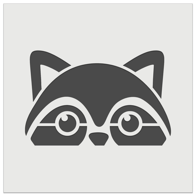 Peeking Raccoon Wall Cookie DIY Craft Reusable Stencil