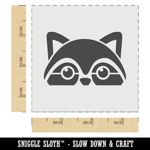 Peeking Raccoon Wall Cookie DIY Craft Reusable Stencil