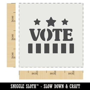 Vote Stars and Stripes Voting Patriotic Wall Cookie DIY Craft Reusable Stencil