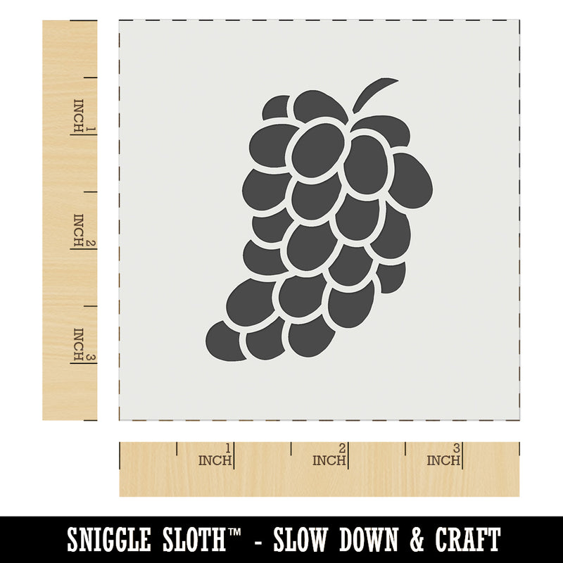 Bundle of Grapes Fruit Solid Wall Cookie DIY Craft Reusable Stencil