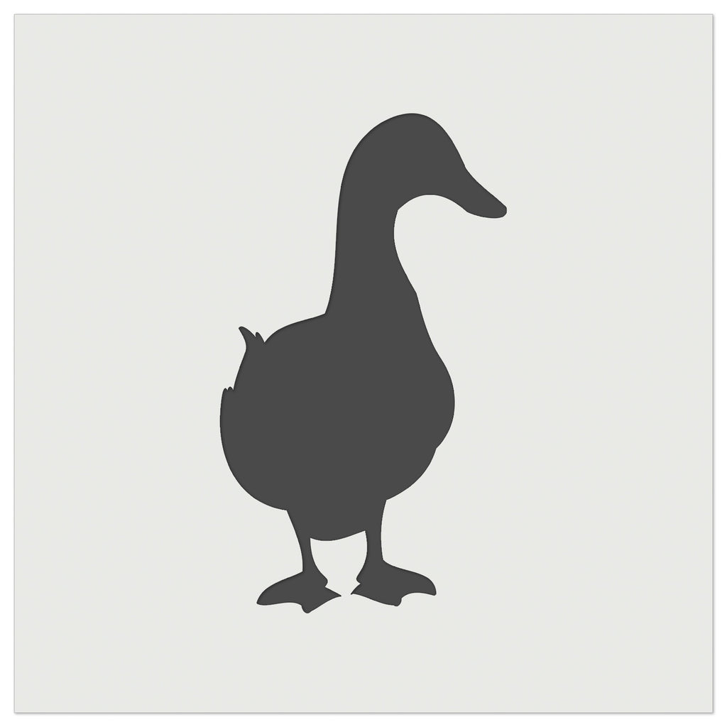 Duck From the Front Silhouette Wall Cookie DIY Craft Reusable Stencil