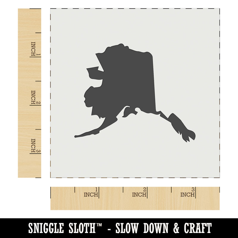 Alaska State Silhouette Wall Cookie DIY Craft Reusable Stencil