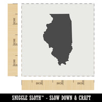 Illinois State Silhouette Wall Cookie DIY Craft Reusable Stencil