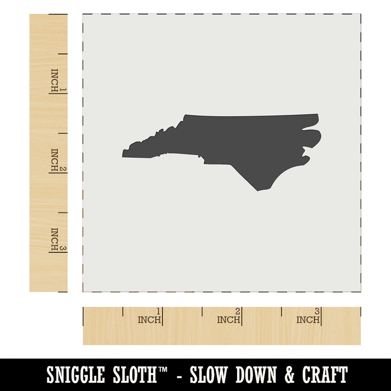 North Carolina State Silhouette Wall Cookie DIY Craft Reusable Stencil