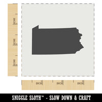 Pennsylvania State Silhouette Wall Cookie DIY Craft Reusable Stencil