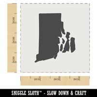 Rhode Island State Silhouette Wall Cookie DIY Craft Reusable Stencil